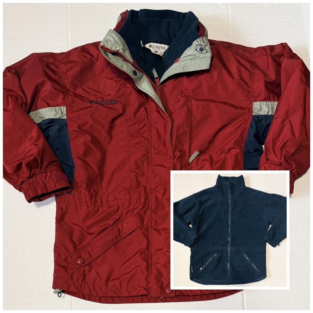 COLUMBIA Long's Peak - Women's Red 3-in-1 Interchange Ski‎ Jacket - Size Medium